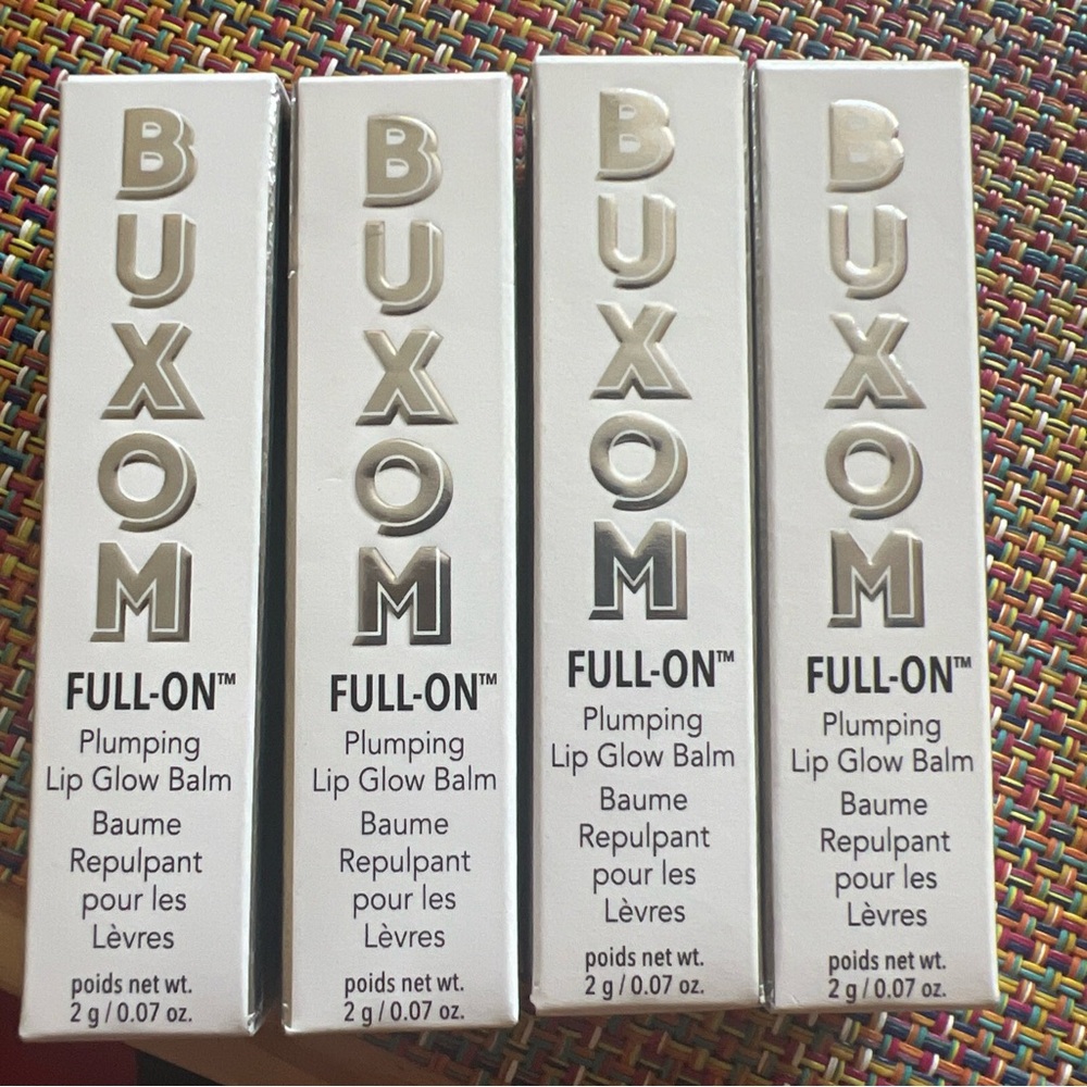 BUXOM Full-on Plumping Lip Glow Balms- Lot Of 4 NIB